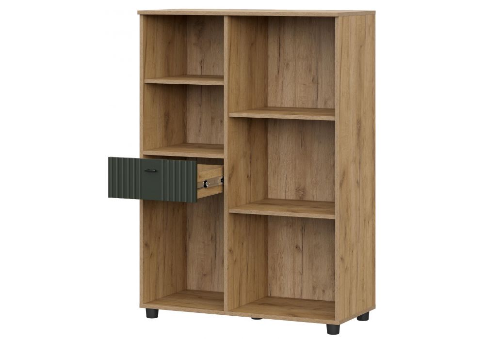 Модульная гостиная Эдолина комплектация 2 дуб золотой / олива софт