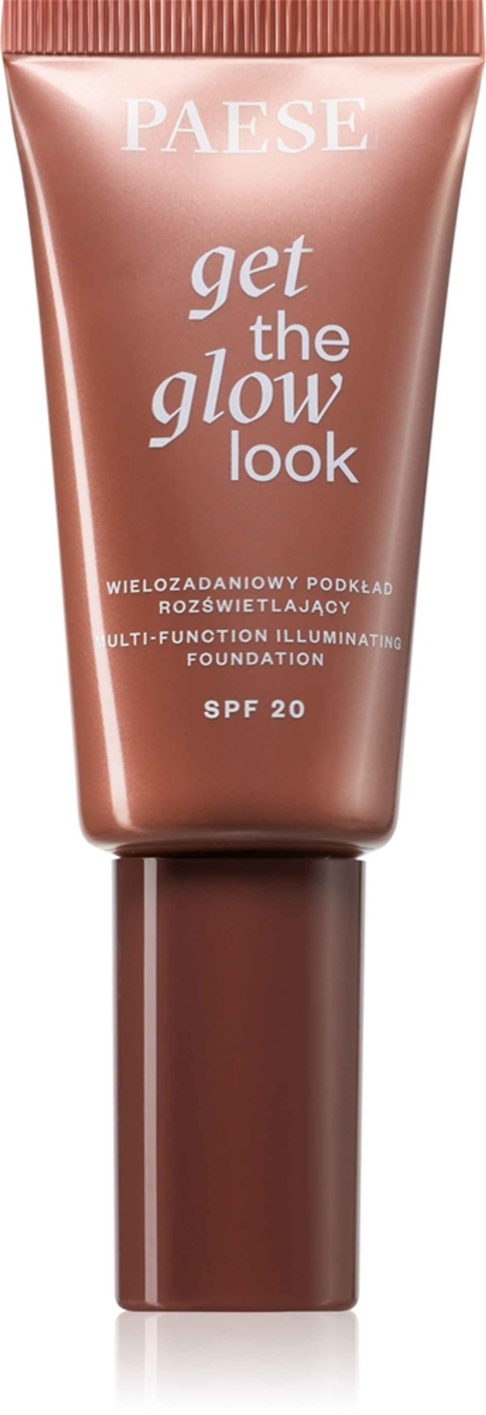 Paese Get The Glow Look Illuminating Foundation - Легкий тональный крем с эффектом сияния SPF 20 оттенок 2N Sand Beige, 30 ml