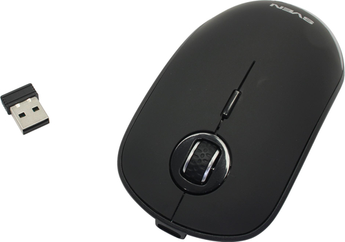 SVEN Wireless Optical Mouse <RX-570SW Black>  (RTL)  USB 4btn+Roll