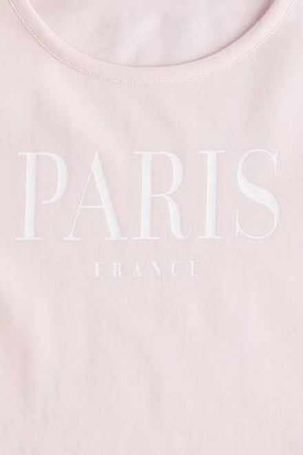 H&M Лонгслив с длинным рукавом, светло-розовый