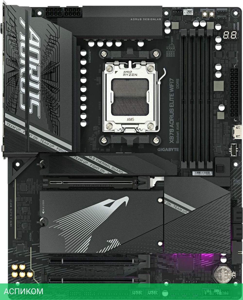 Материнская плата GigaByte X870 Aorus Elite WIFI7 rev. 1.1