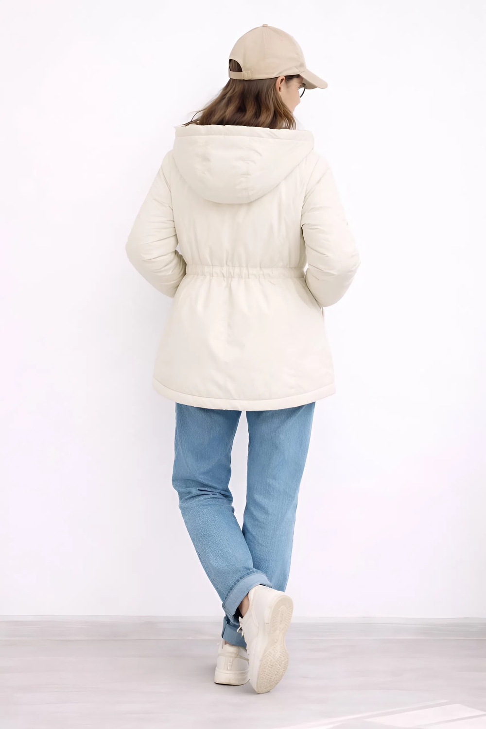 Парка демисезонная для девочки "HN-8" ваниль