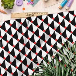 Ткань атлас геометрическая сетка