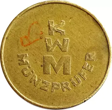 Жетон оплаты парковки «KWM Münzprüfer» большой