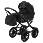 Детская коляска Adamex Chantal Retro 2 в 1 C213 (черный)