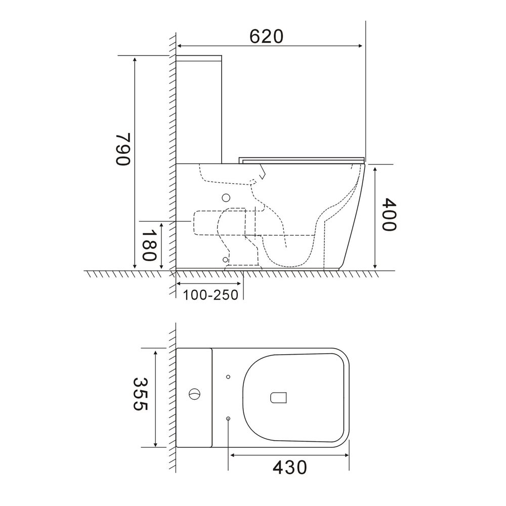 Унитаз-компакт безободковый WAVE КОСМОС/COSMO Торнадо1.0 гор,ниж,2-кн.арм,дюро,м/л,быстр