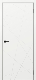 Дверь межкомнатная Вектор дг Эмаль белая