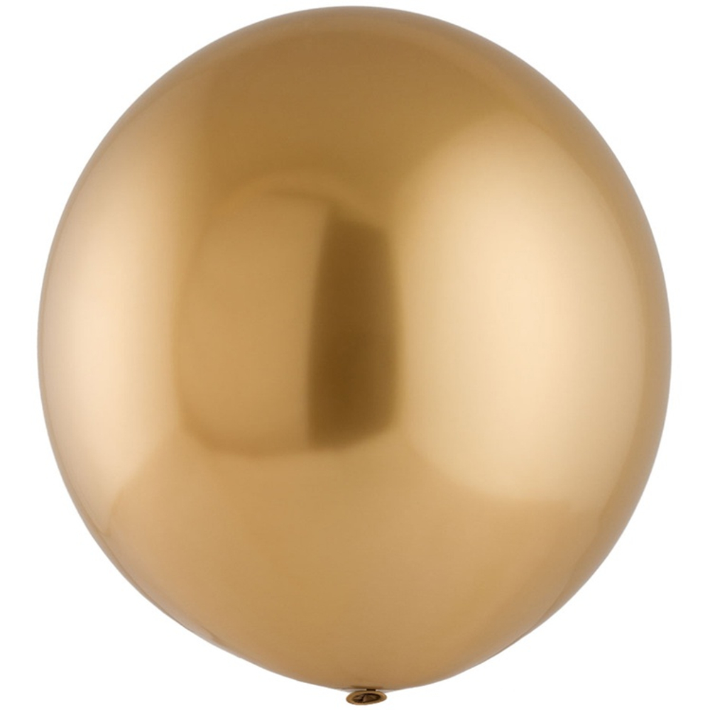 Шар латексный Сатин Хром 61 см (Золотой)
