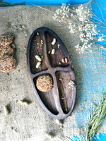 Менажница деревянная для подачи сервировочная