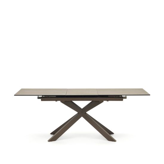 Atminda Раздвижной стол из керамики и стали с коричневой отделкой 160 (210) x 90 см Испания 