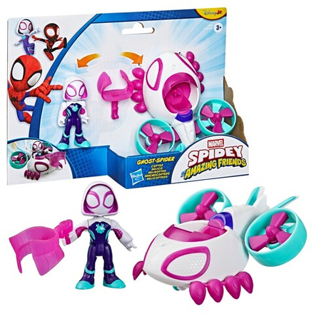 Hasbro SPIDEY i super-kumple - Поезд Ghost-Spider Copter + фигурка G2459