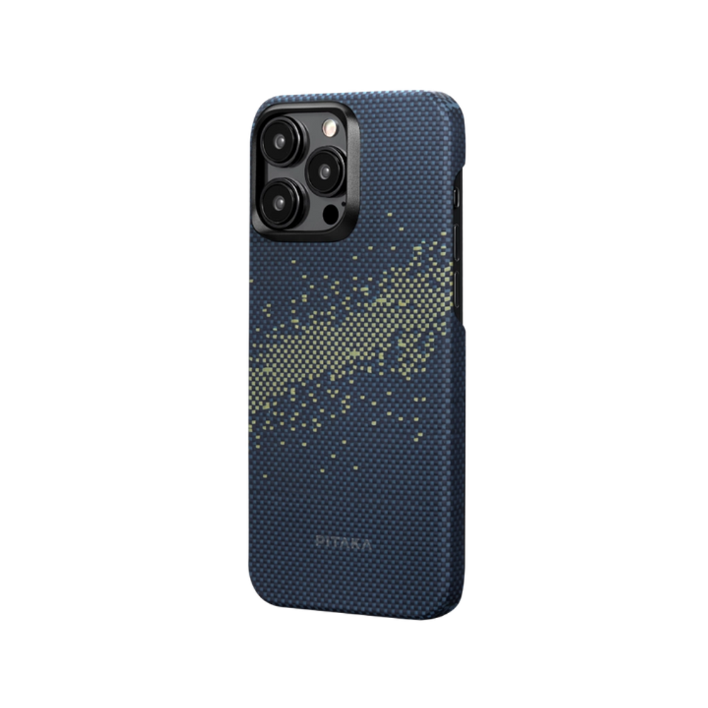 Чехол Pitaka Fusion Weaving MagEZ Case 4 для iPhone 15 Milky Way Galaxy