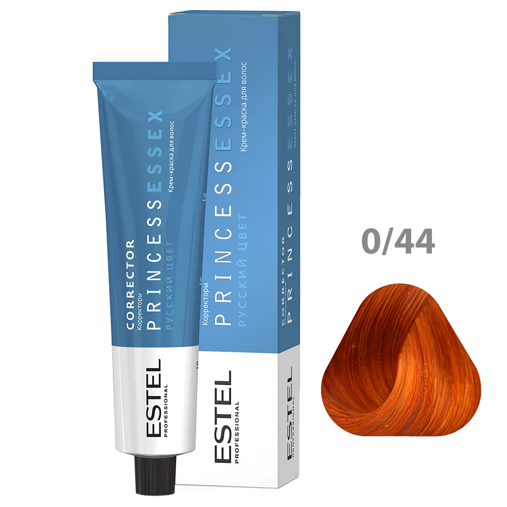 ESTEL PRINCESS ESSEX Крем-краска для волос, 0/44 оранжевый (Correct), 60 мл