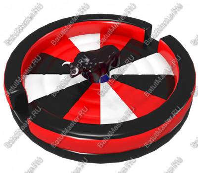 Надувной батут для аттракциона "Родео", круглый, 5*5*1.3 м.