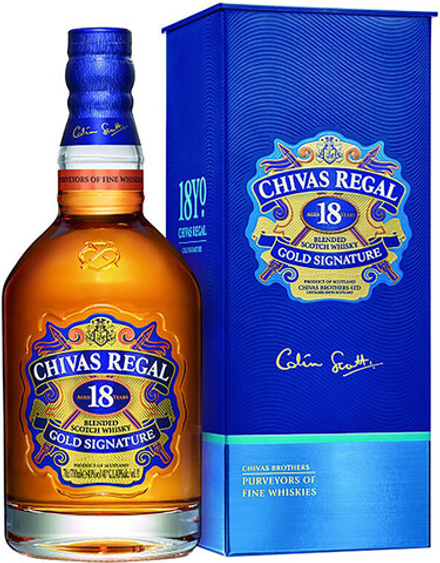 Виски Chivas Regal 18 years old with box, 0.7 л