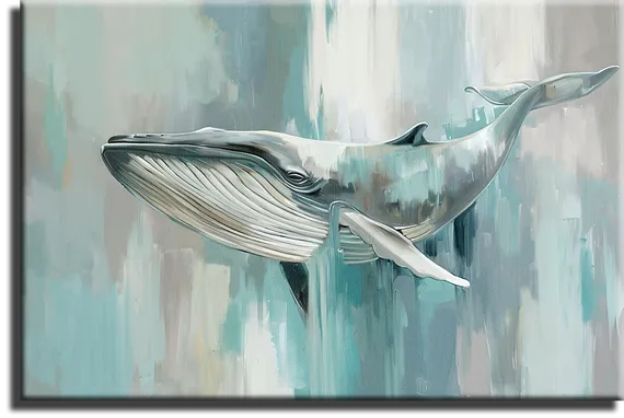 Постер "Кит красками"