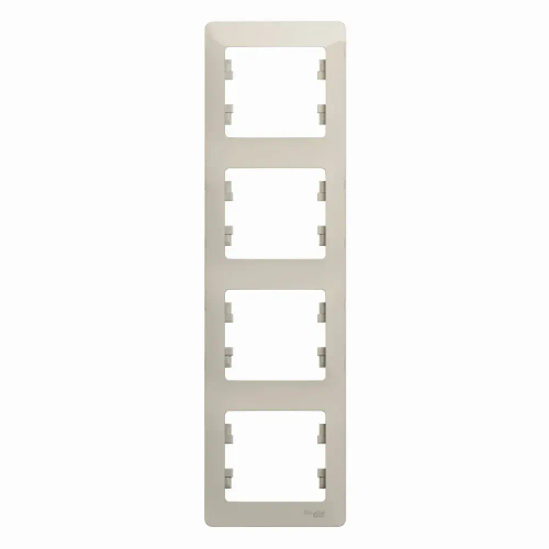 GLOSSA 4-постовая РАМКА, вертикальная, МОЛОЧНЫЙ