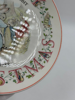 Тарелка Merry Christmas from Peter Rabbit Wedgwood 1988 год