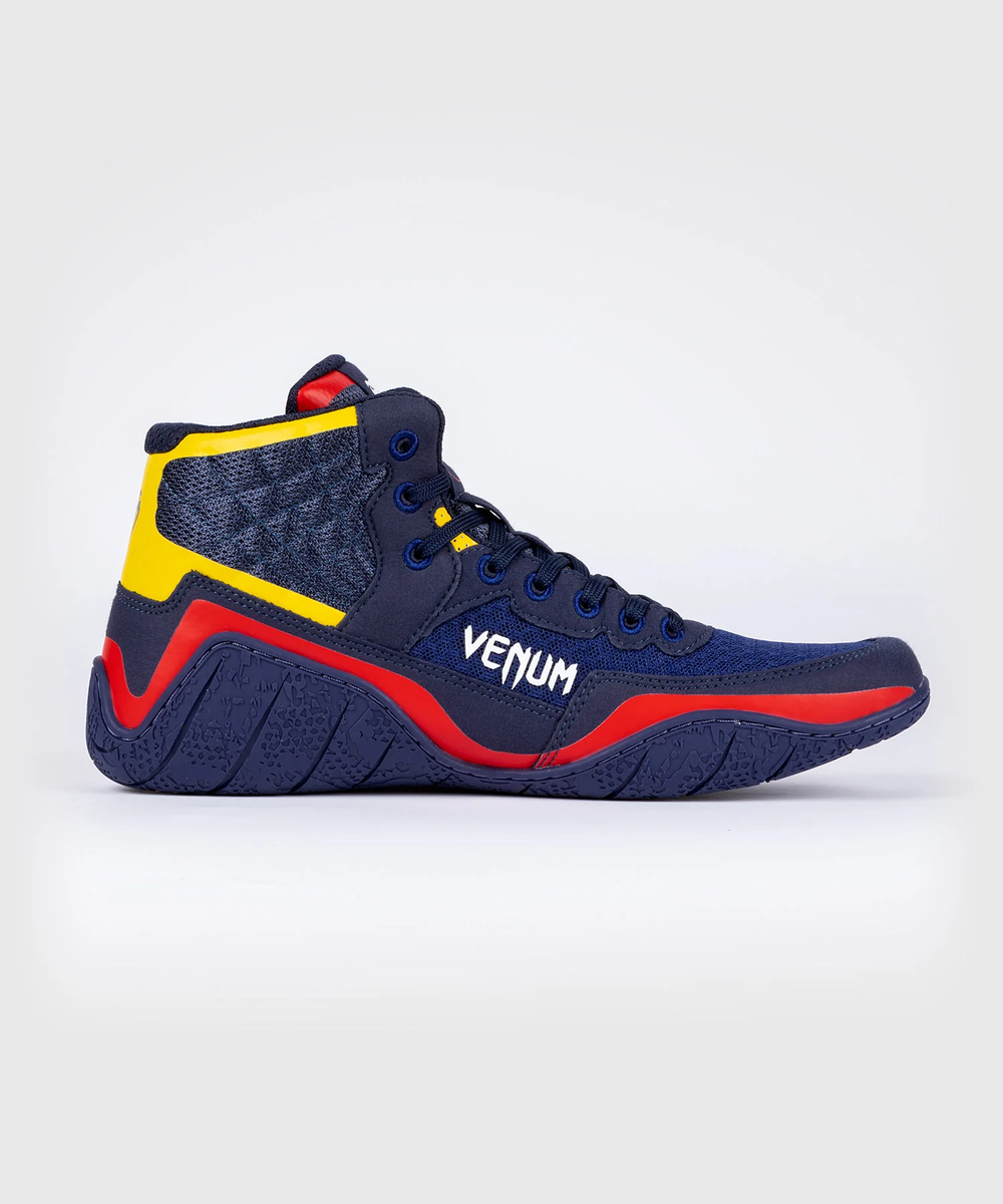 Борцовки Venum Elite Blue/Yellow