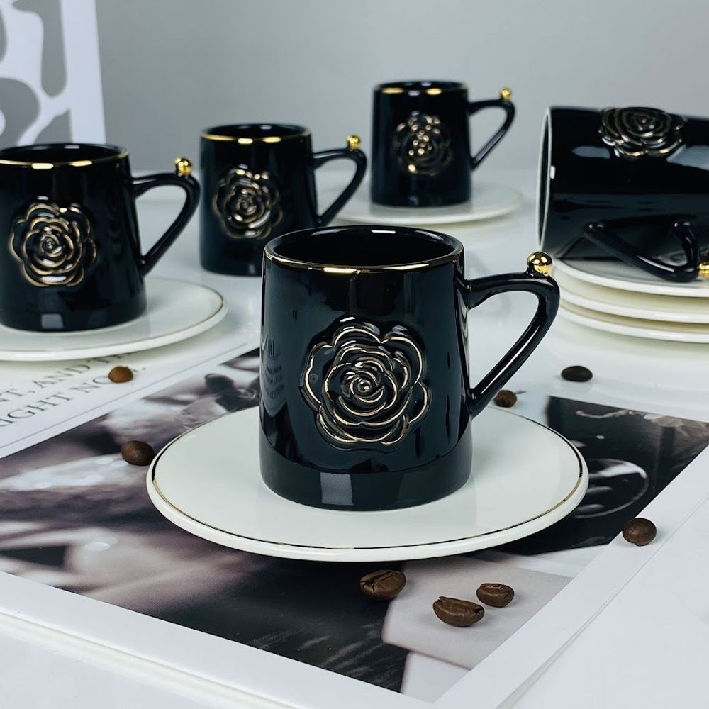 Lenardi 133-456 Кофейный набор 12пр. 95мл в под.уп.(х12)Фарфор