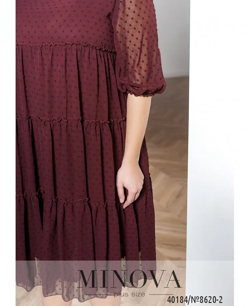 Платье 8620-2-марсала Minova