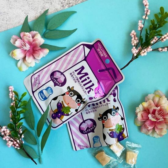 Жевательные конфеты HOLLYGEE Milk со вкусом винограда, 21 г