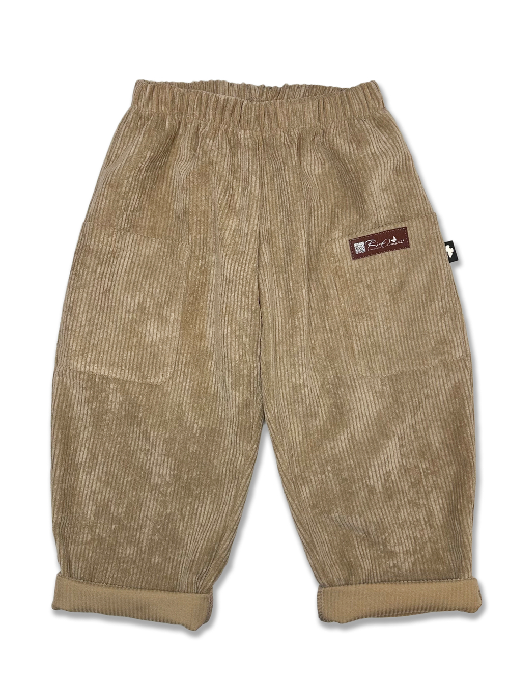 Вельветовые брюки-шаровары Светлый Кофе