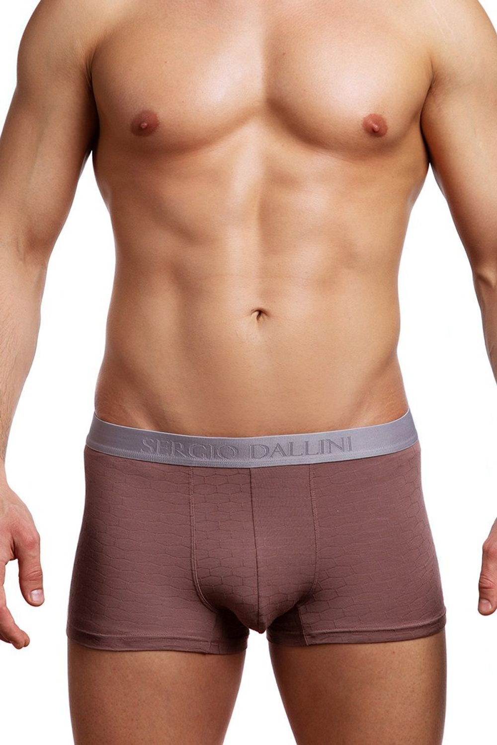 Трусы-боксеры с мягкой эластичной резинкой (Размер: XXXL) (Цвет: коричневый)