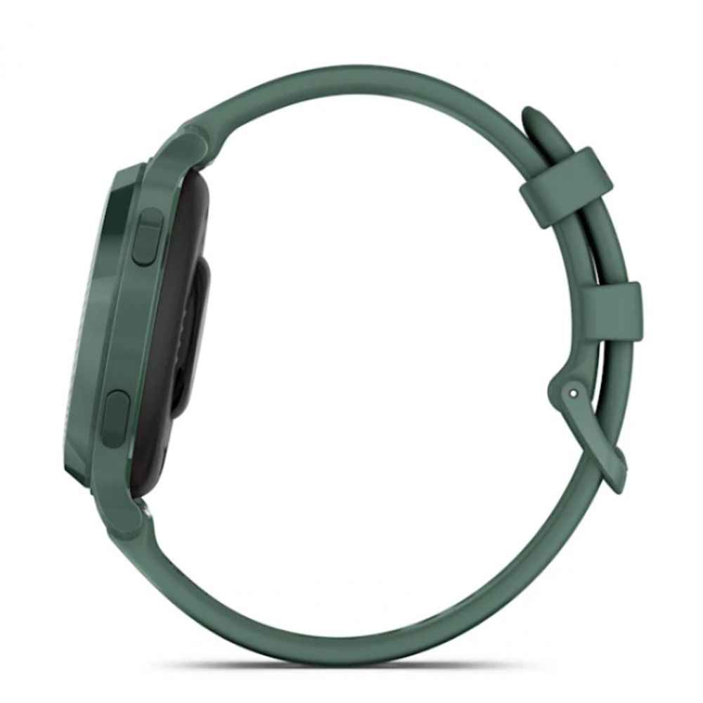 Умные часы Garmin Lily 2 Active цвета Jasper с зеленым силиконовым ремешком