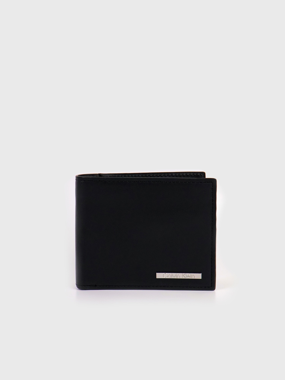 Кошелек Calvin Klein Leather Logo Plaque Bifold Wallet