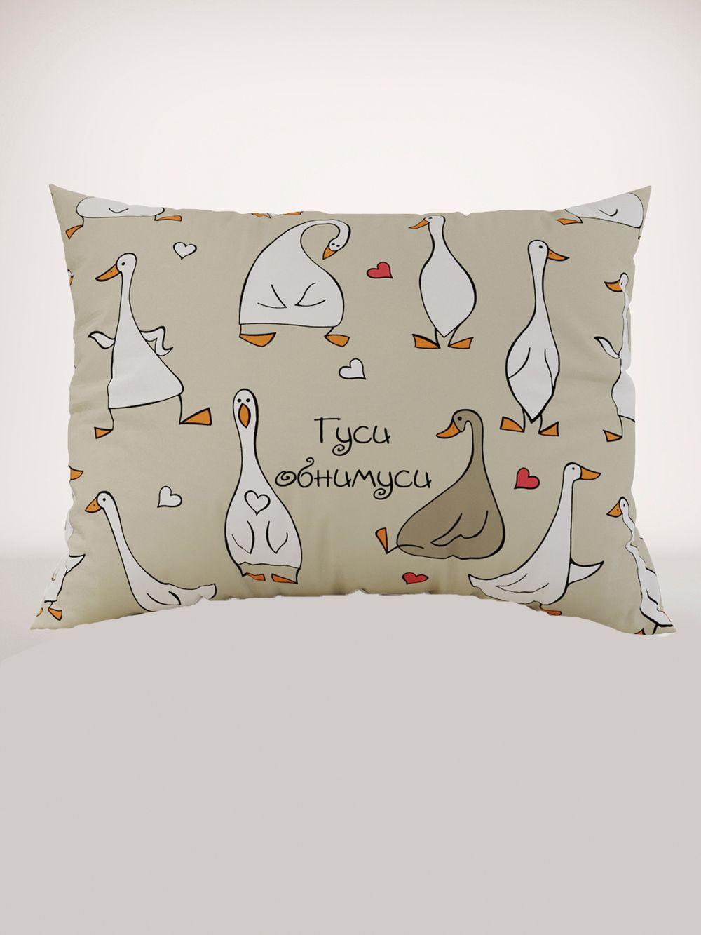 Постельное белье бязь Сказка "Гуси-обнимуси" 1,5-сп Наволочка 50х70 см 1 шт Простынь 150x215 смПододеяльник 145x215 см