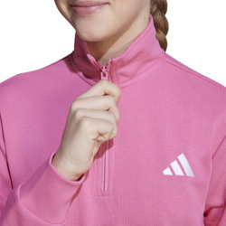 Детская теннисная куртка Adidas Junior Full-Zip Sweatshirt - pink fusion/white