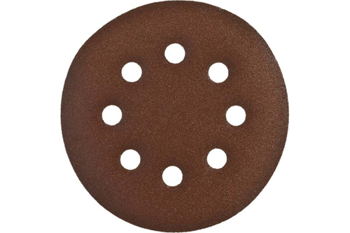 Круг шлифовальный СТАНДАРТ (5 шт; 125 мм; 8 отв; Р240) Зубр 35350-125-240