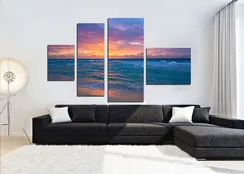 Модульная картина "Морское солнце"