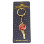 Брелок "Ключ от моего сердца" (Цвет: золотой с красным)