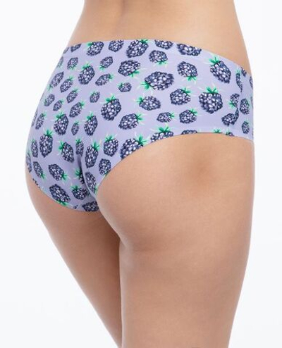 Трусики Berry с принтом в виде ягод ежевики (Размер: M) (Цвет: сиреневый)