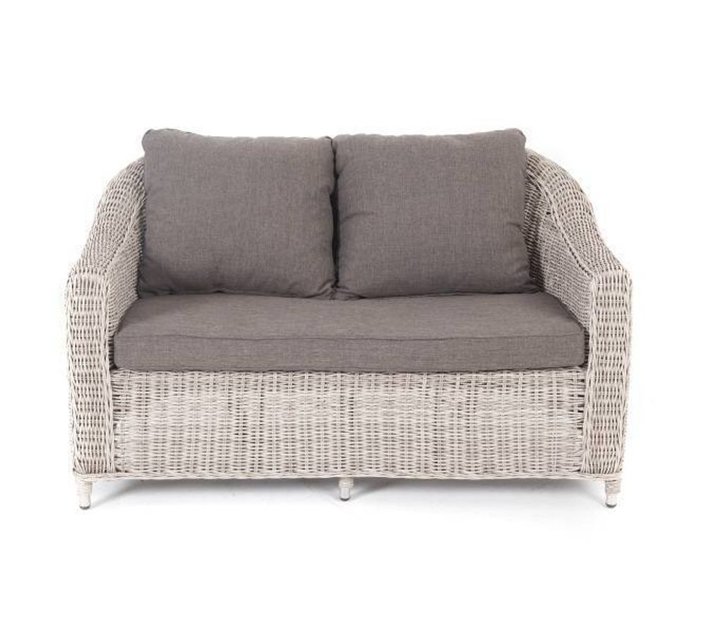 "Кон Панна" диван из искусственного ротанга двухместный, цвет бежевый