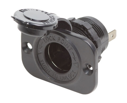 Разъем прикуривателя для крепления на приборной панели, чёрный