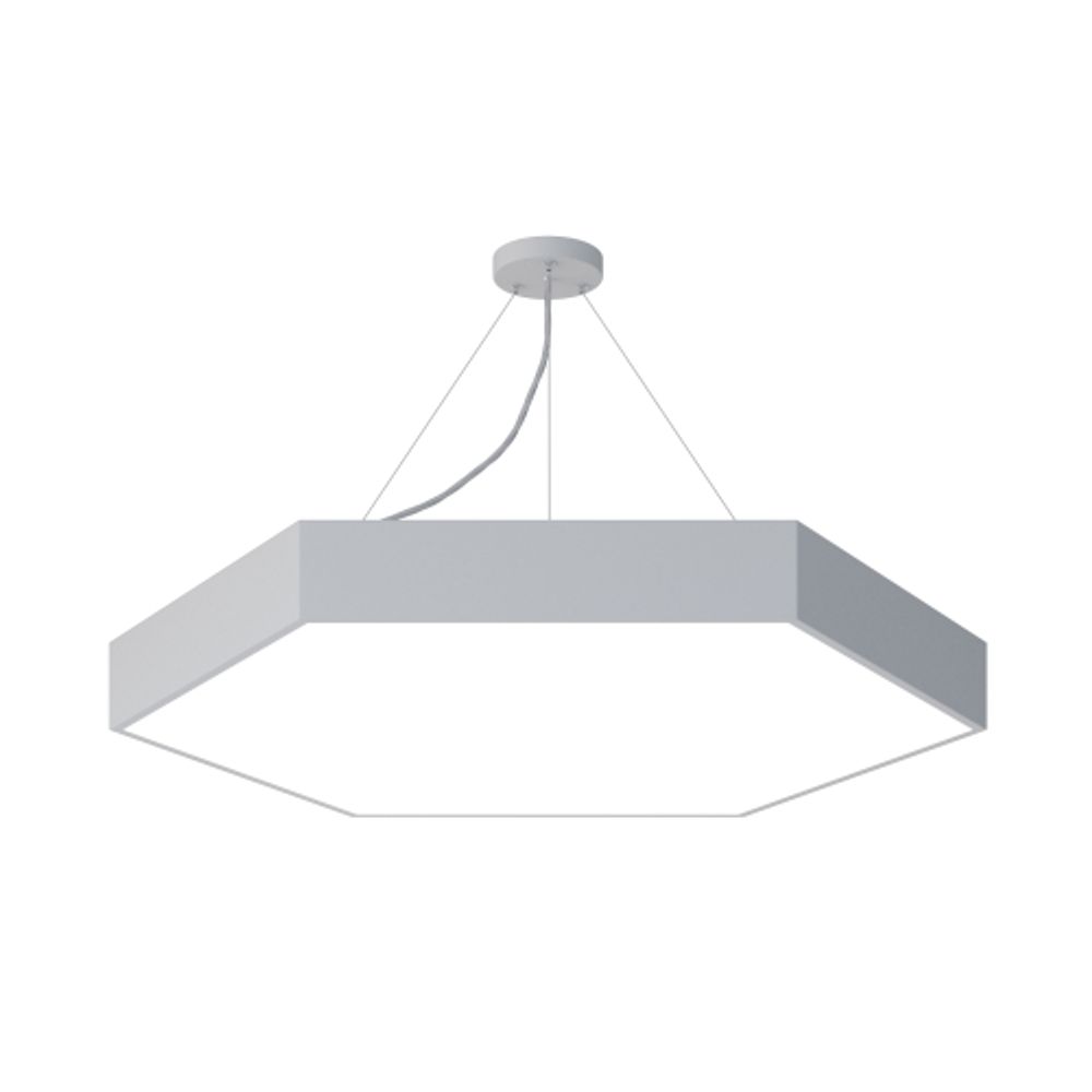 Светильник LED ЭРА Geometria SPO-122-W-40K-066 Hexagon 66Вт 4000К 5300Лм IP40 800*800*80 белый подвесной | Декоративные светильники Geometria