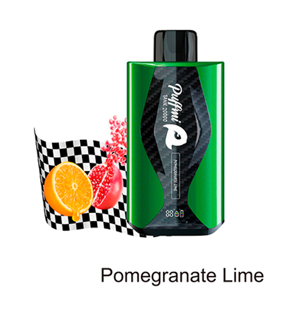 Puffmi 20000 Pomegranate lime - Гранат-лайм купить в Москве с доставкой по России