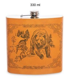 GT-48 Подарочный набор фляжка 330 мл «Охота на медведя»