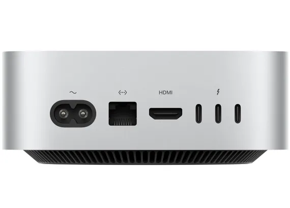 Компьютер Apple Mac mini MU9D3 (M4 10-Core, GPU 10-Core, 16GB, 256GB) (Серебристый | Silver) (2024)