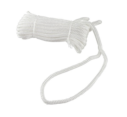 Плетеный швартовый трос 10мм*10м белый