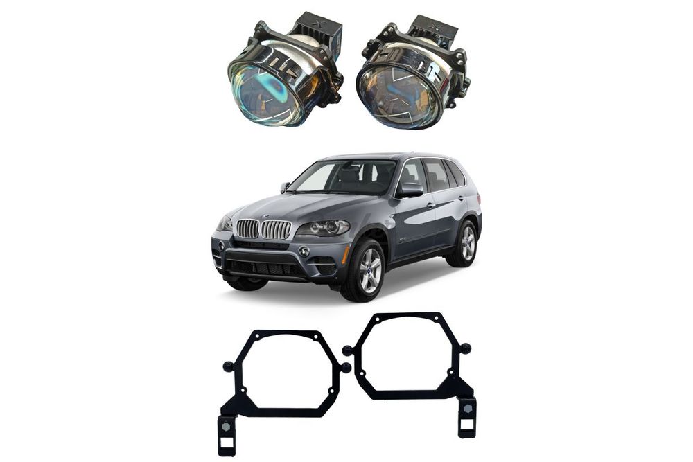 Комплект для замены штатных линз Bosch AL, автокоррекор, BMW X5 E70 2006-2013 Тип №1