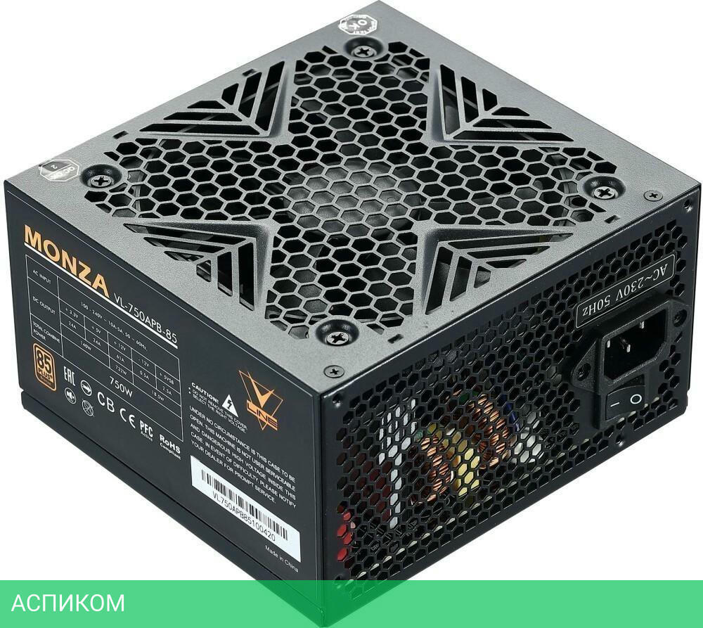 Блок питания Formula Monza ATX 750W (VL-750APB-85)
