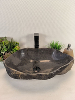 Раковина из речного камня RS-65619 56*35*15 0862