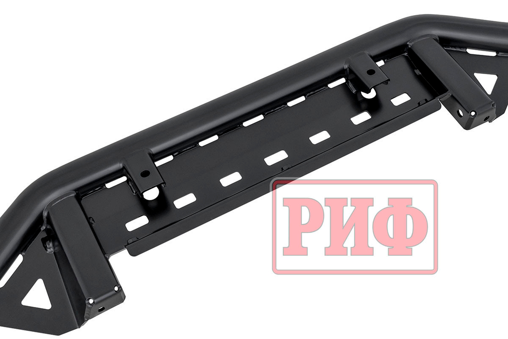 Бампер силовой передний Mitsubishi Pajero IV под площадку для лебёдки RIFPJR-30000 с защитой радиатора РИФ