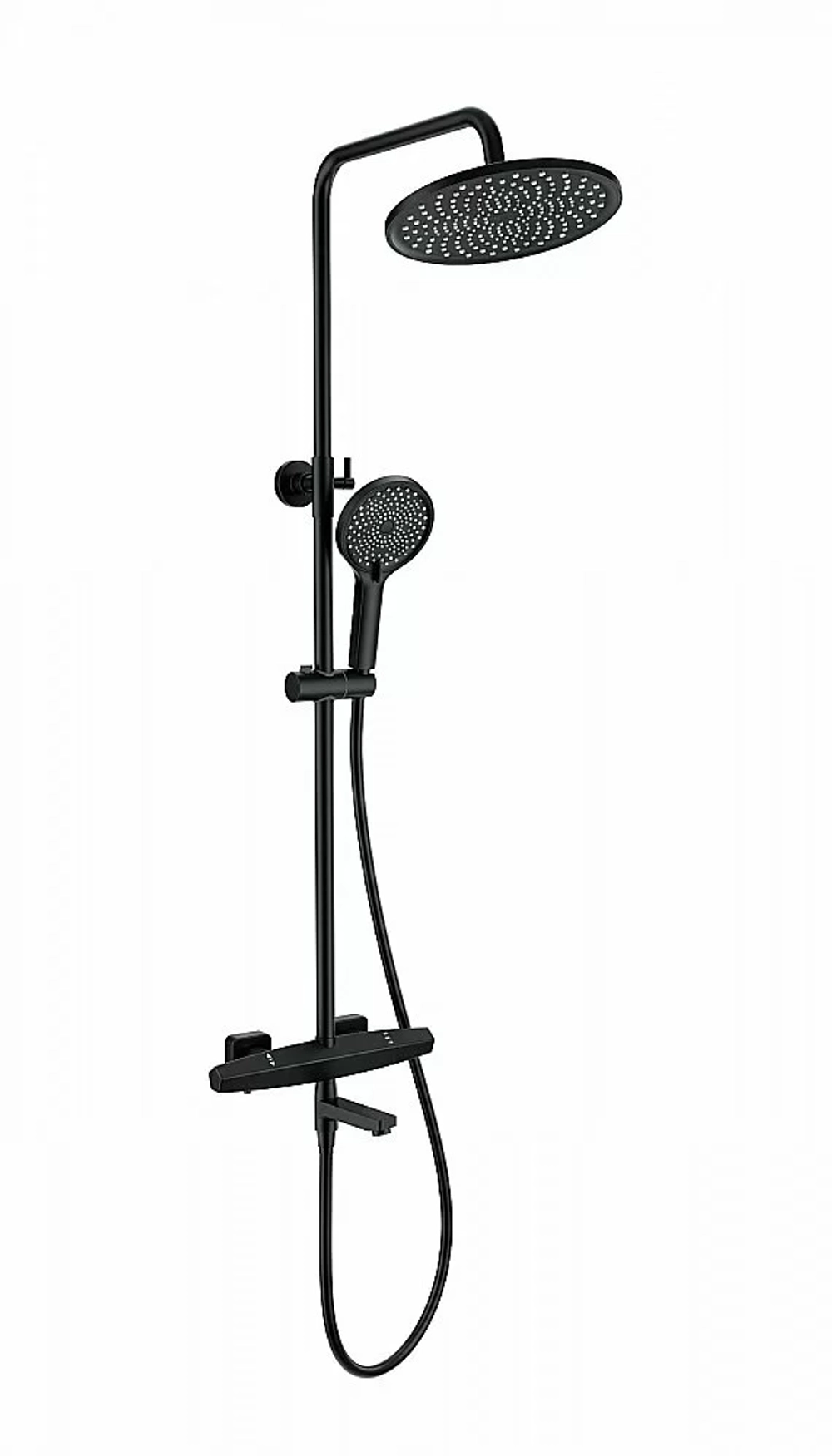 Душевая система с термостатом WONZON & WOGHAND NEO WW-B3046-A1-MB черный матовый