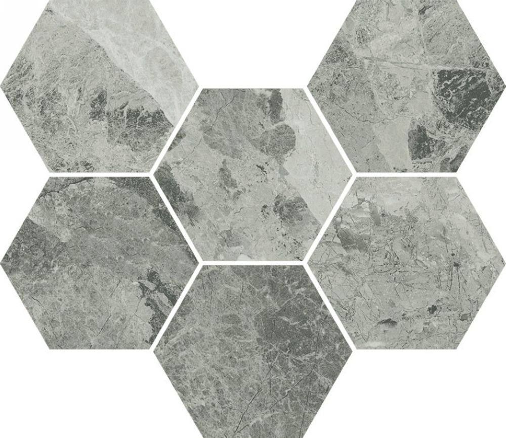 Мозаика Charme Extra Silver Mosaico Hexagon Cer 25x29