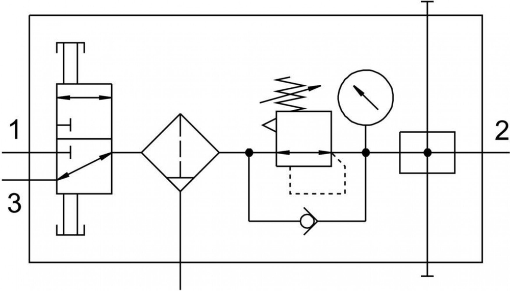 LFR-1/4-DB-7-MINI-KB Комбинация блоков подготовки воздуха